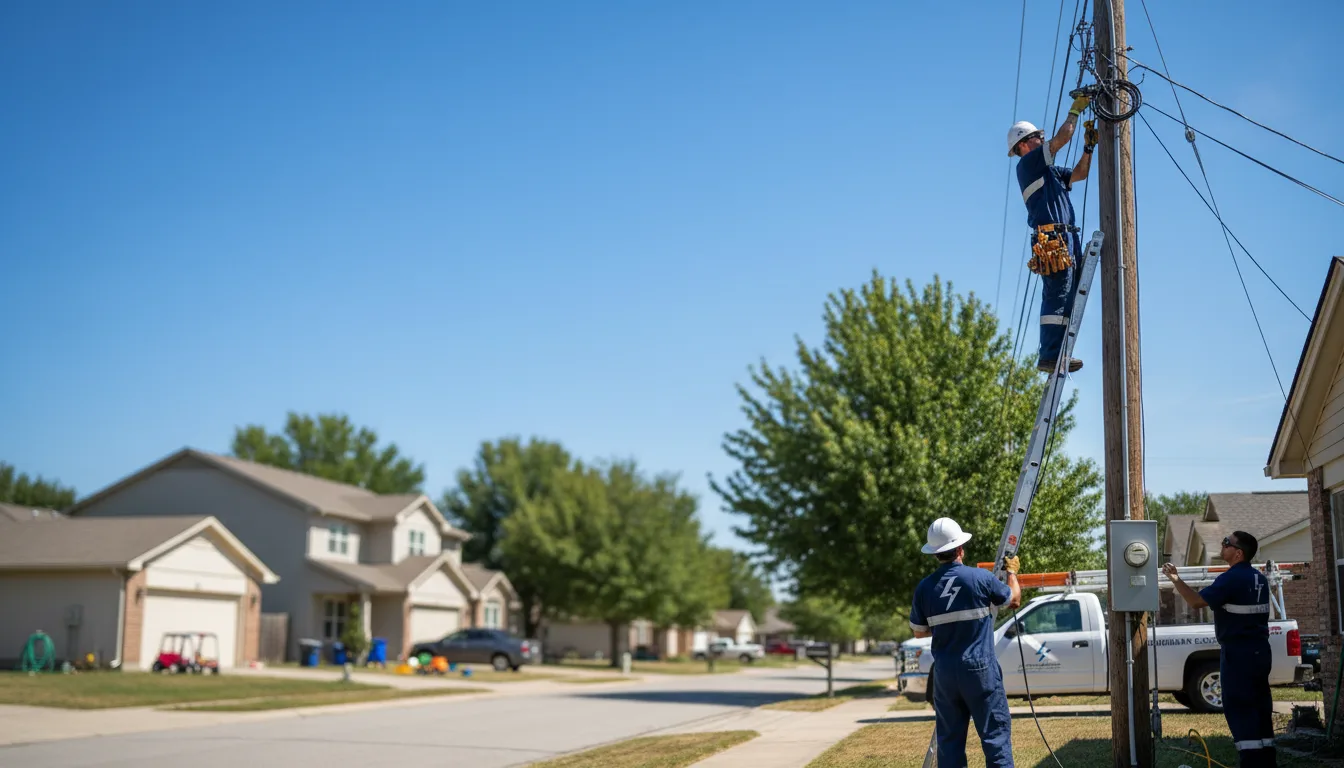 Residential electrician providing installation services in Palmyra, MO